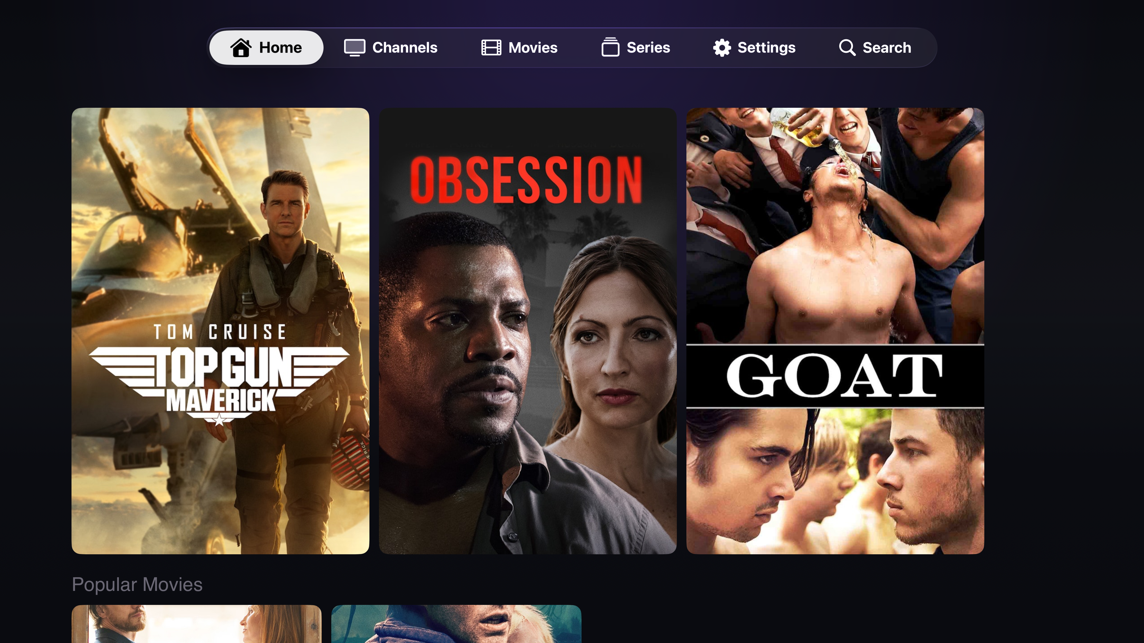 PalStream Apple TV Home